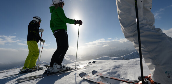 Winter sports holiday in Trentino, cross-country skiing Passo Lavazè Oclini