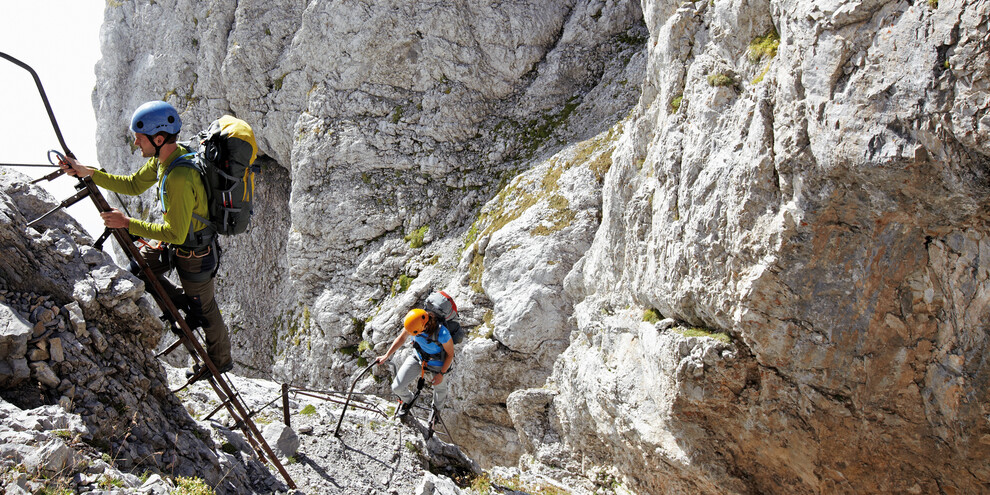 Adrenalin auf dem Klettersteig