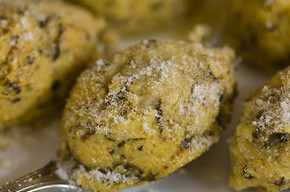 Polenta gnocchi with mountain cheese fondue