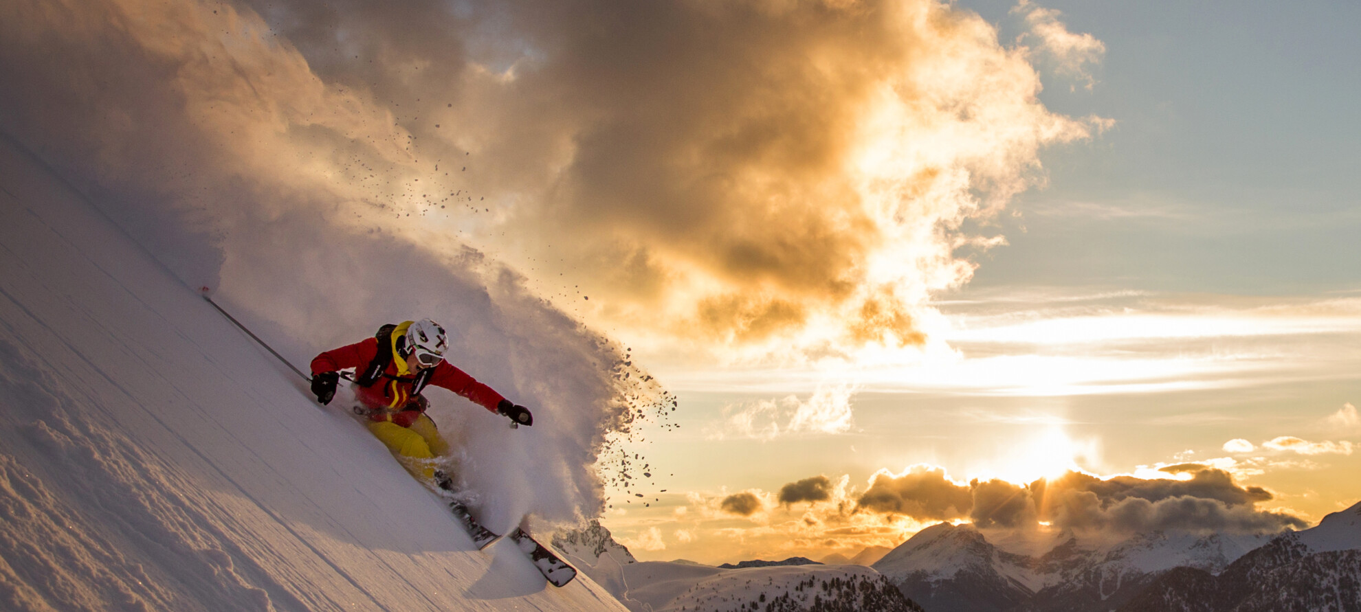Skiing with the champions