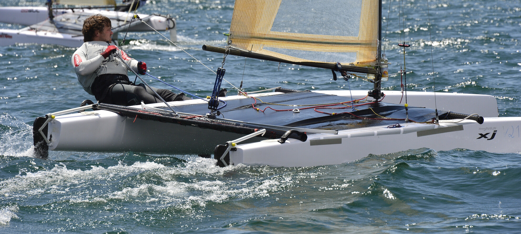 Billowing sails on the lakes of Trentino