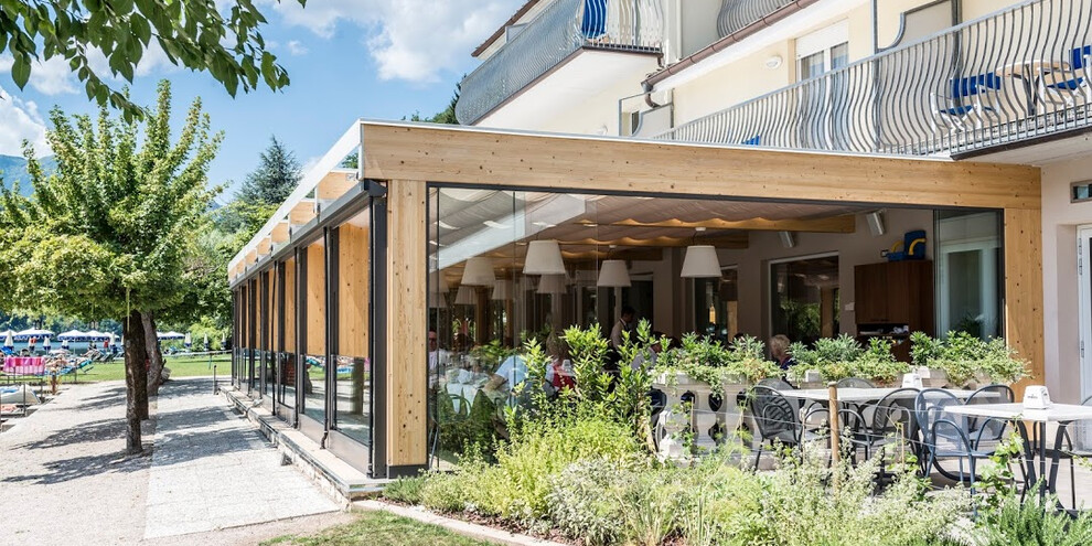 Restaurant La Taverna, meer van Levico