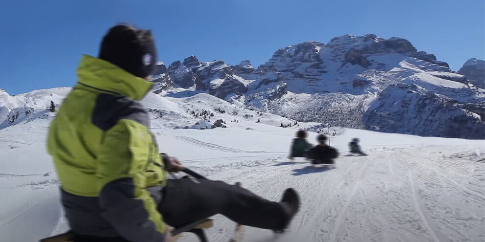 Rodeln mit dem Schlitten