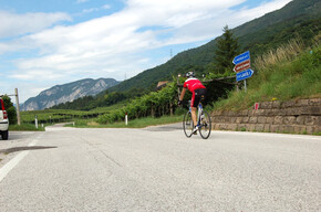 Colline Avisiane. Es wird in Richtung San Michele all'Adige geradelt | © Consorzio Turistico Piana Rotaliana Königsberg