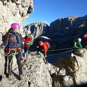 On the ledges of the Bocchette Centrali | © APT Madonna di Campiglio, Pinzolo, Val Rendena