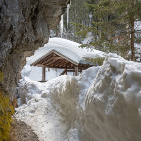 Pont del Pastin, Schneeschuhwanderung im Val Meledrio | © APT Valli di Sole, Peio e Rabbi