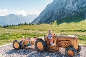 Thematic path Macchinista at Ciampac - Ciampark Ciampac Alba di Canazei ©Archivio Funivia Ciampac e Contrin S.p.A. | © APT Val di Fassa