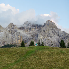 Die Terrasse am Brenta bei Malga Movlina | © Madonna di Campiglio Azienda per il Turismo 