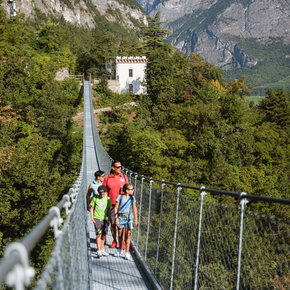 Hängebrücke Mezzolombardo
