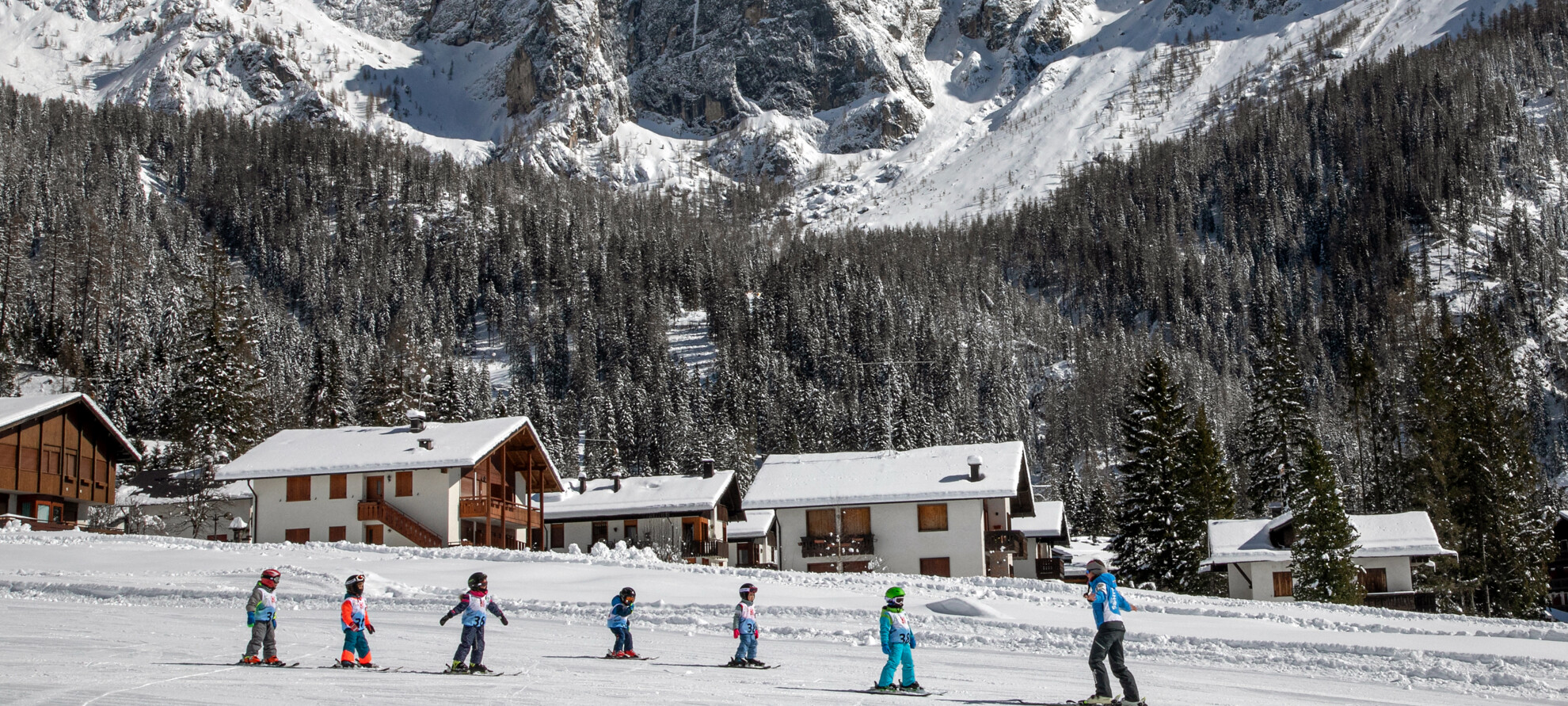 В лыжной школе