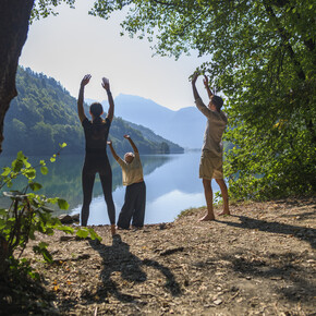 Esercizi sul lago di Levico | © Ronny Kiaulehn