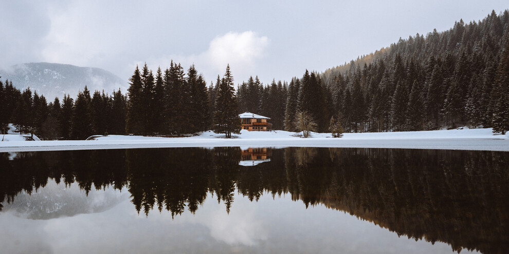 Ciaspolare fino al lago dei Caprioli