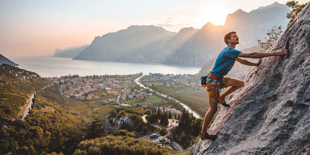 Klettern mit Seeblick