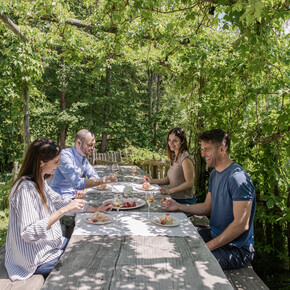 Valle dei Mocheni - Sant'Orsola - Mas del Saro - Pranzo al maso - Dolce alla fragole | © Claudia Corrent