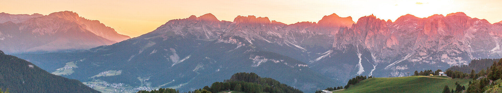 Where the mountains are tinged with