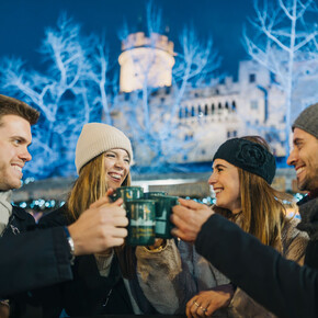 City lights at Christmas