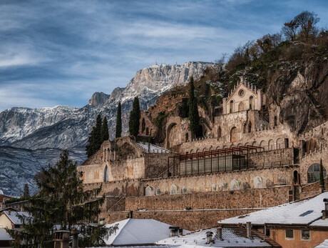 Giardino dei Ciucioi di Lavis innevato