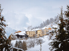 Zwischen den Almhütten von Bolentina