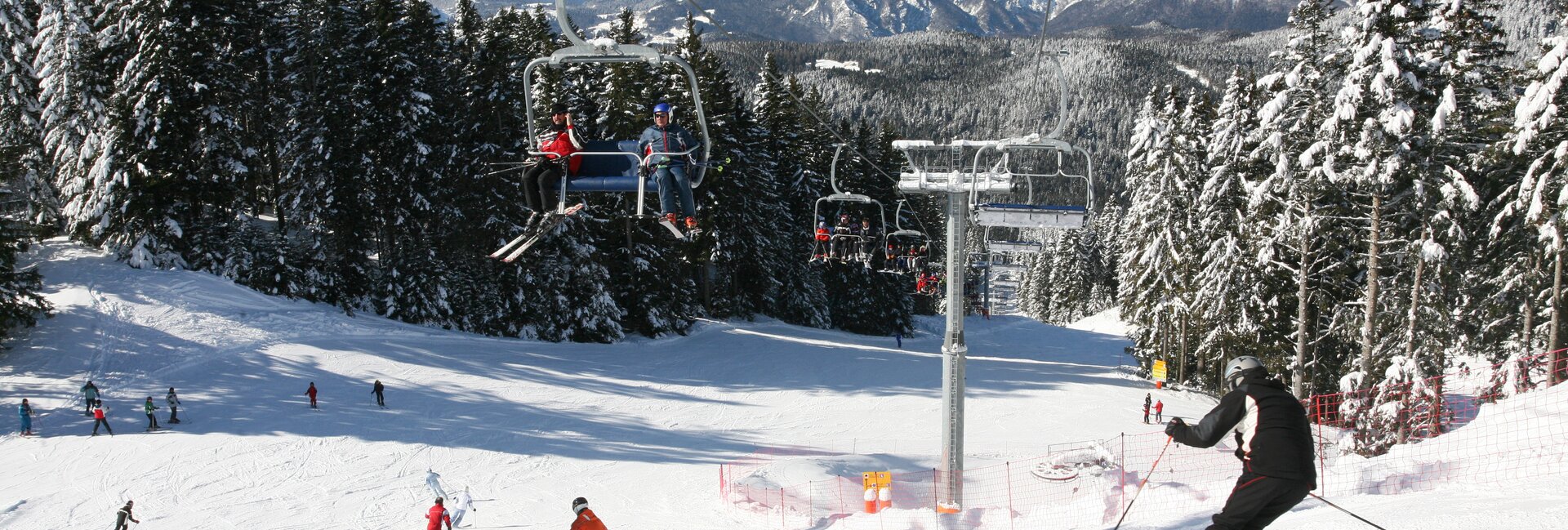 Die Skipisten der italienischen Dolomiten
