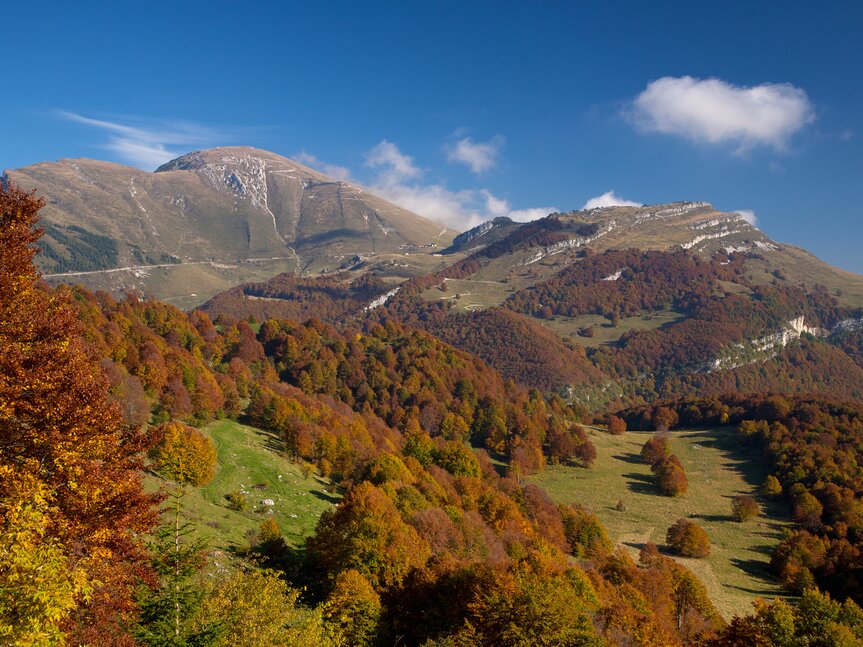 Vallagarina - Paesaggio autunnale sull'altipiano di Brentonico