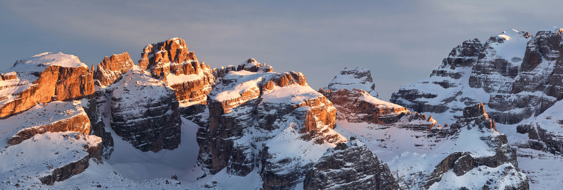 Madonna di Campiglio - Dolomiti di Brenta al tramonto
