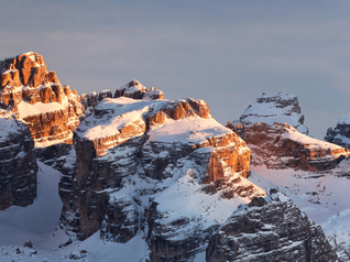 Madonna di Campiglio - Dolomiti di Brenta al tramonto
