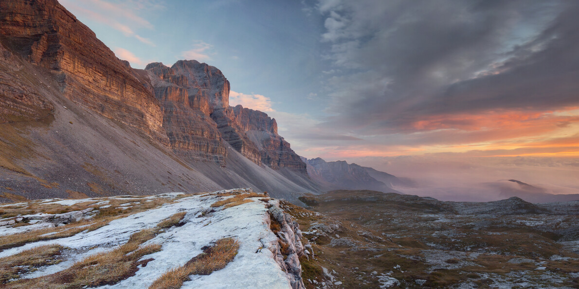 Panorama del Brenta al tramonto