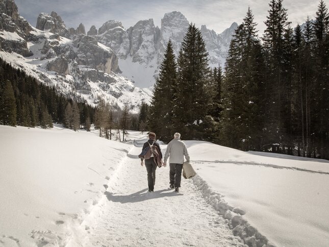 San Martino di Castrozza - Val Venegia - Passeggiata nella neve
