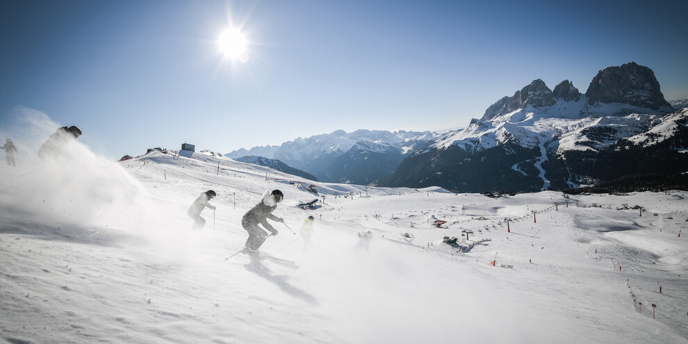 Skiing at Canazei-Belvedere