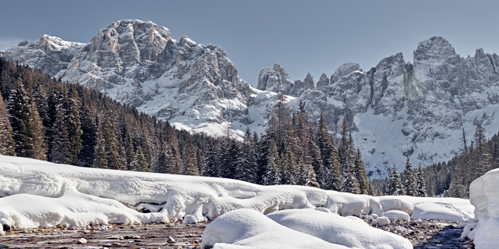 Snowshoeing in Val Venegia