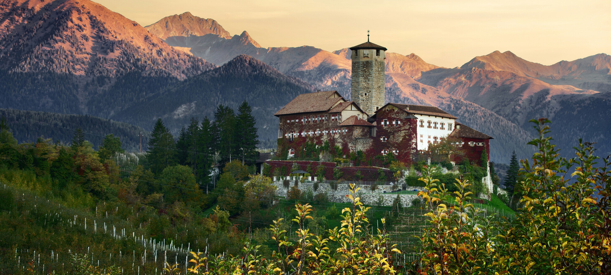 Zwischen Türmen und zinnenbewehrten Mauern