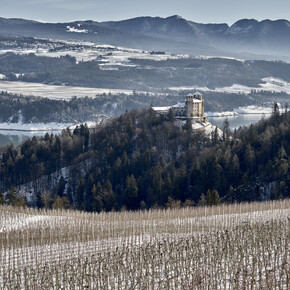 Val di Non - Castel Cles - Panorama invernale
