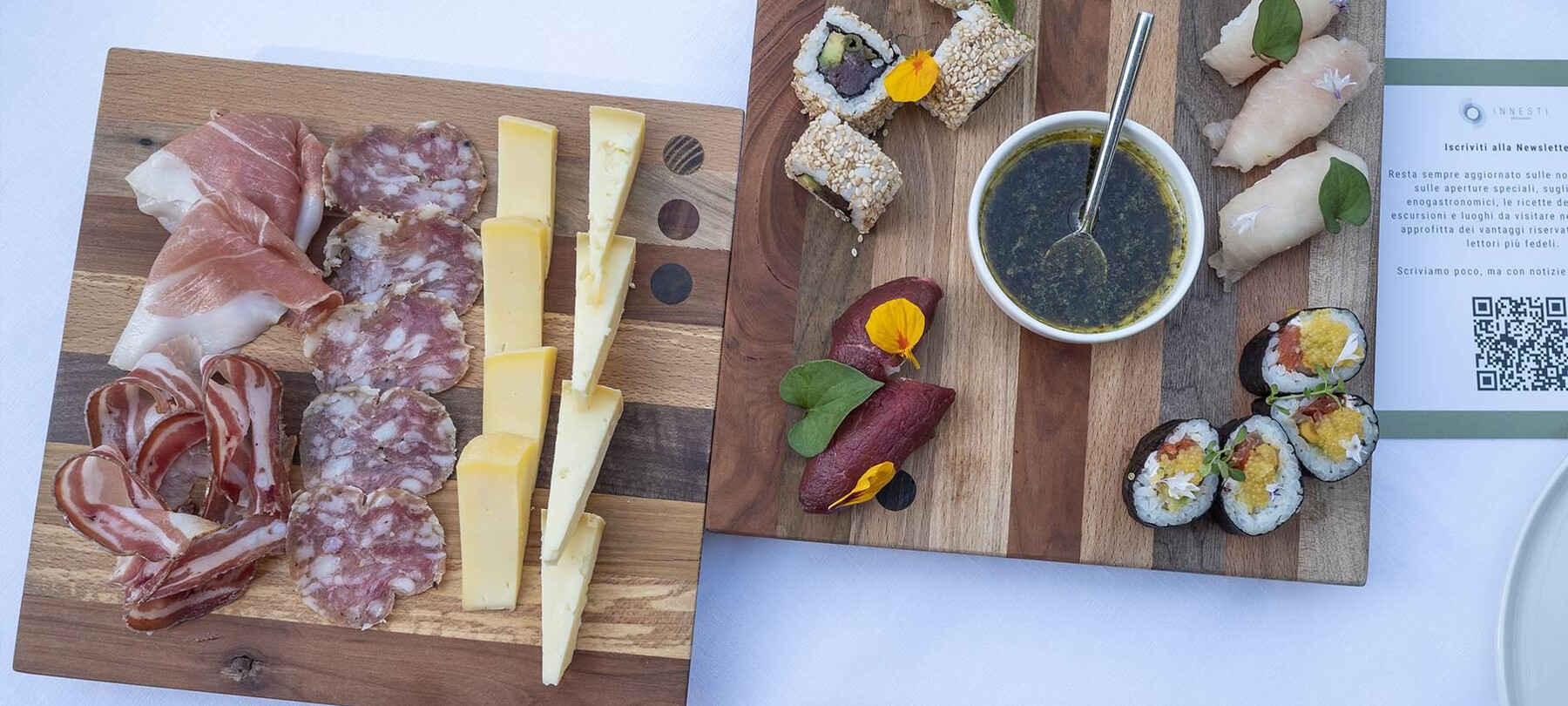 Aperitivo con Sushi di Montagna