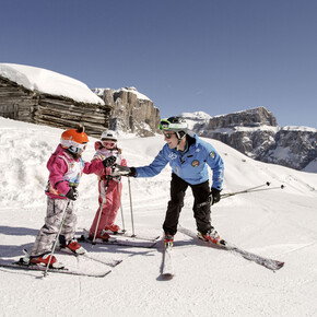 Mit den Kindern im Schnee