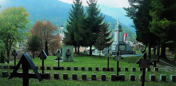 The Austro-Hungarian monumental cemetery in Bondo