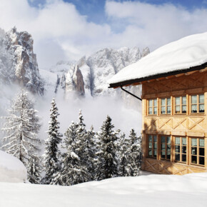 Trentino chalet in inverno