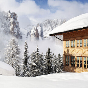 Trentino chalet in inverno
