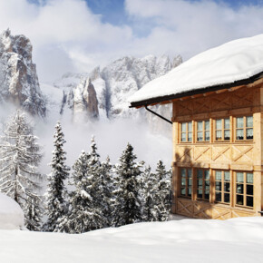 Trentino chalet in inverno