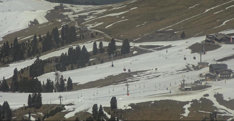 Webcam Pampeago  - Predazzo -  Obereggen - Mountain huts Zisch and Genischer