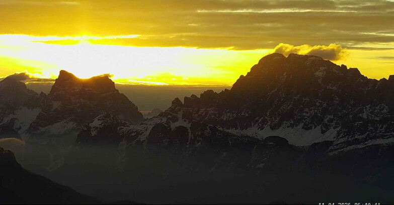 Webcam Passo San Pellegrino-Falcade  - Pelmo e Civetta