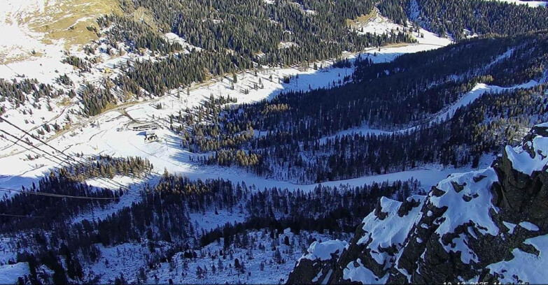 Webcam Passo San Pellegrino-Falcade  - Pista Funivia