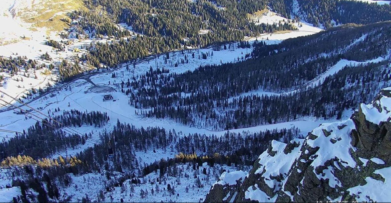 Webcam Passo San Pellegrino-Falcade  - Pista Funivia