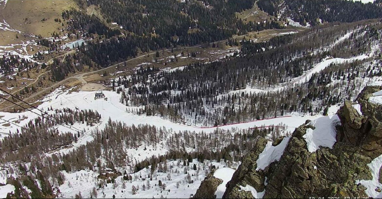 Webcam Passo San Pellegrino-Falcade  - Pista Funivia