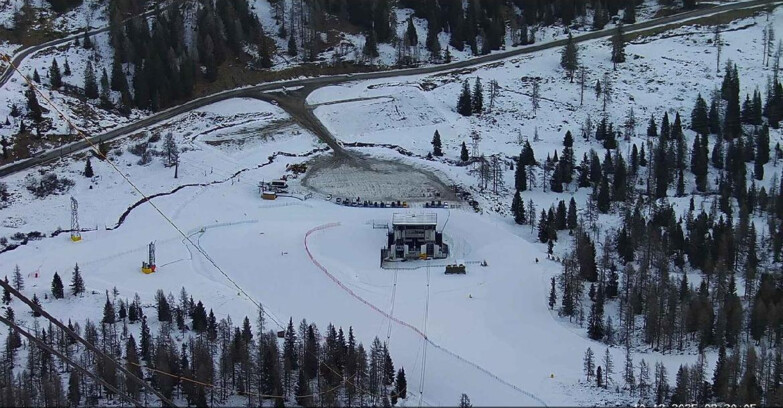 Webcam Passo San Pellegrino-Falcade  - Arrivo Seggiovia