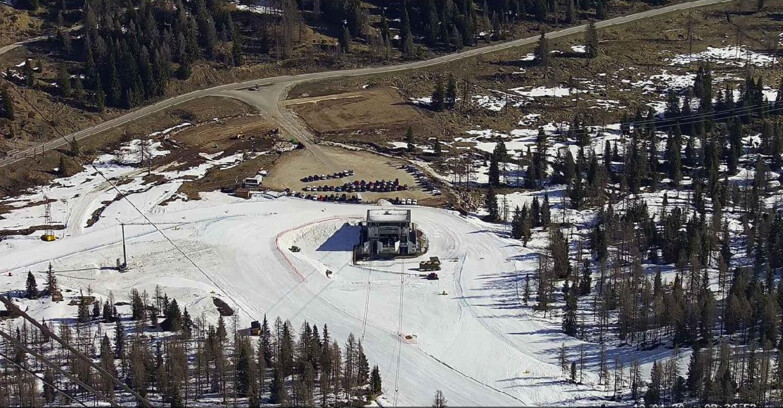 Webcam Passo San Pellegrino-Falcade - Arrivo Seggiovia