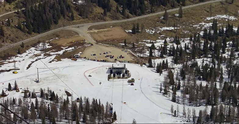 Webcam Passo San Pellegrino-Falcade - Arrivo Seggiovia
