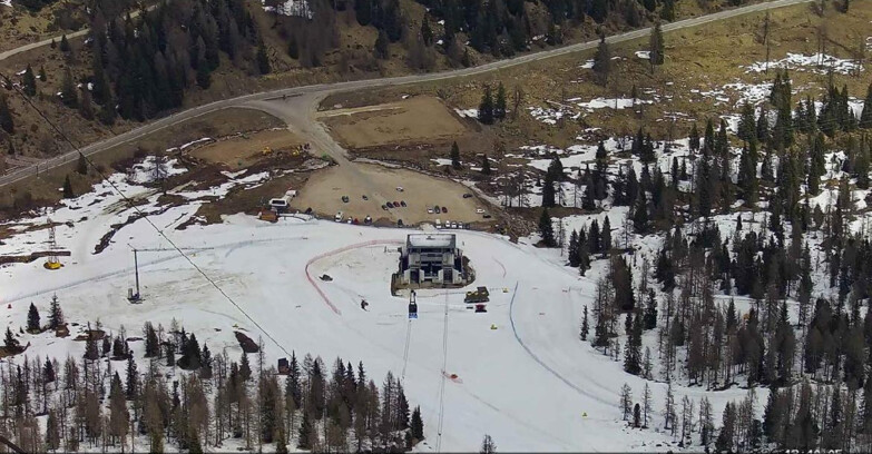 Webcam Passo San Pellegrino-Falcade - Arrivo Seggiovia