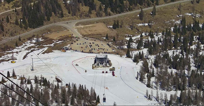 Webcam Пассо Сан-Пеллегрино-Фалькаде  - Arrivo Seggiovia