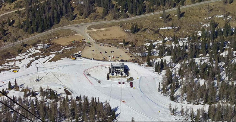 Webcam Passo San Pellegrino-Falcade - Arrivo Seggiovia