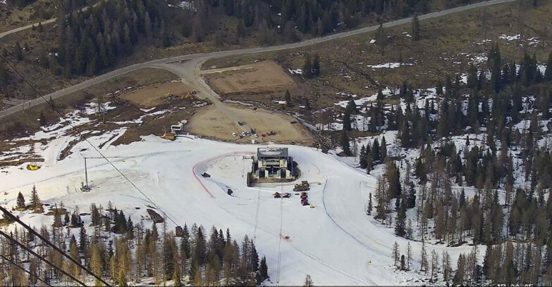 Webcam Passo San Pellegrino-Falcade - Arrivo Seggiovia